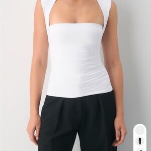 Nwot Aritzia flourish white tank top original contour medium